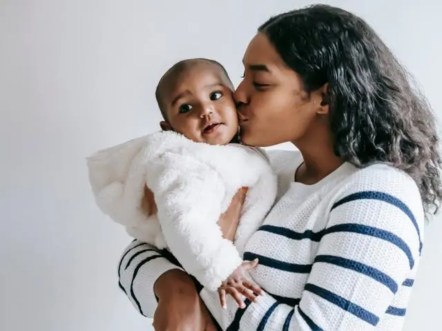 Young mother with baby