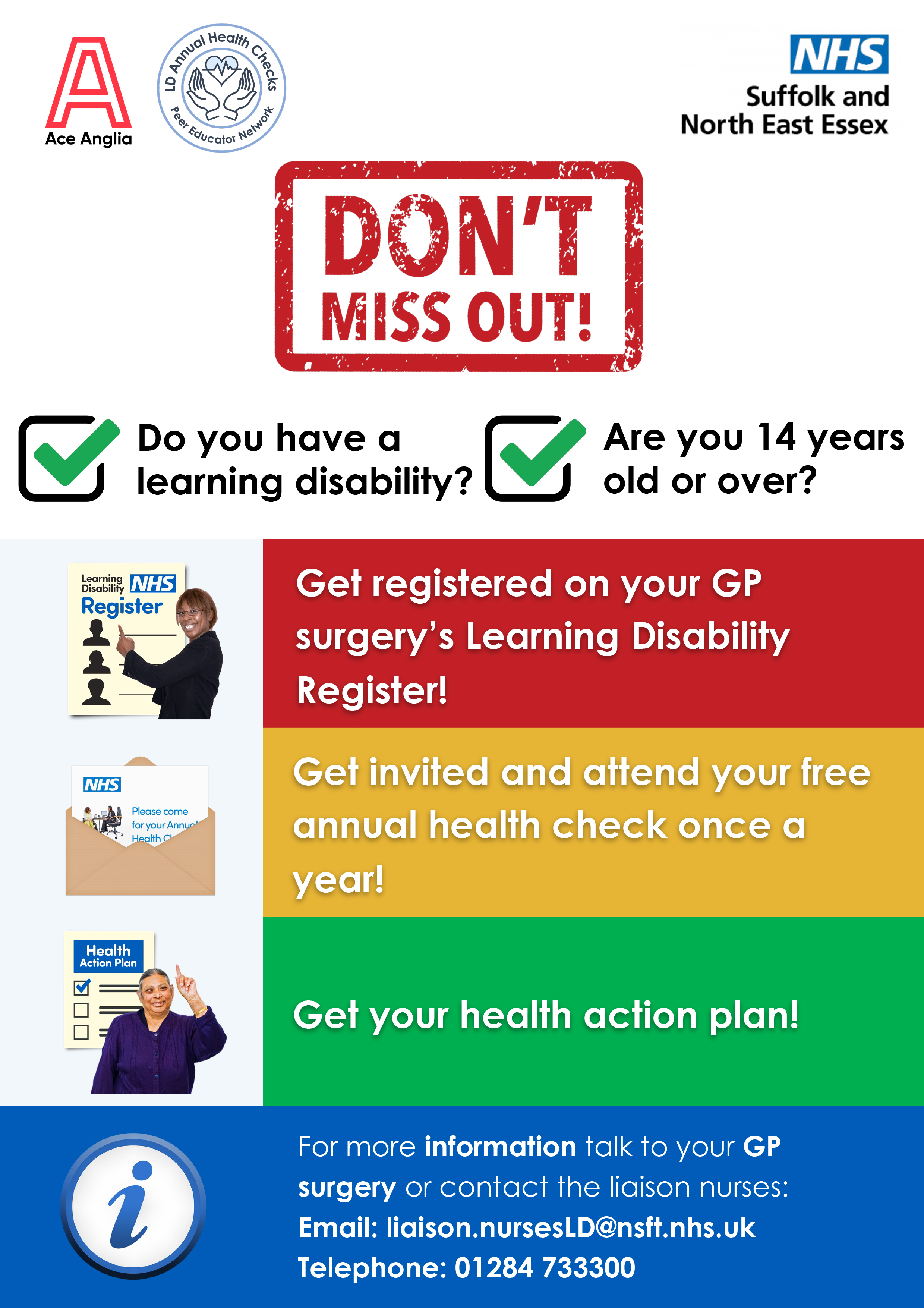 Learning Disability Healthcheck poster