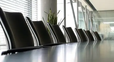Chairs in a boardroom