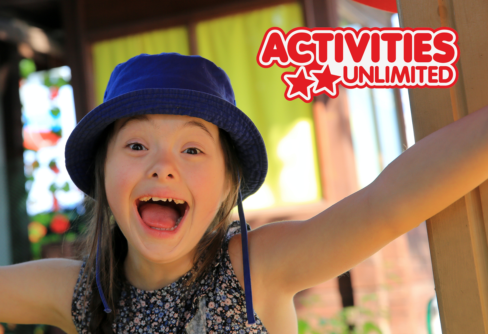 Young girl having fun