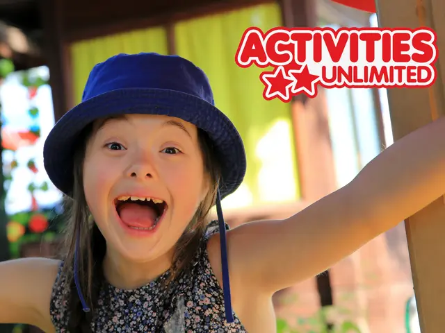 Young girl having fun